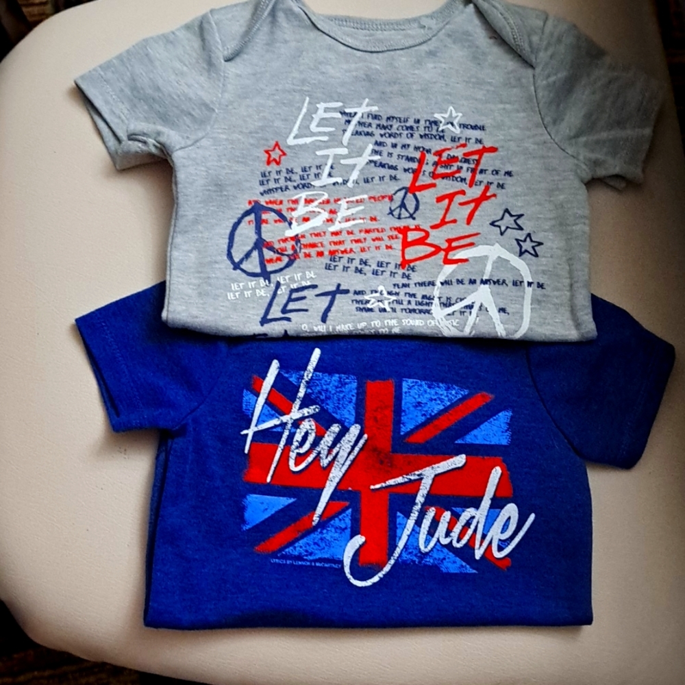 Beatles lyrics onesies 2 for 1